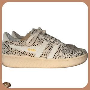 Gola Grandslam Cheetah Print Sneakers Animal Spot Low Top Casual Shoes US 9